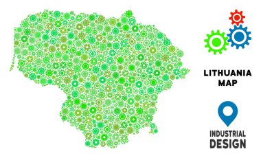 Gears'ın Litvanya harita kolaj