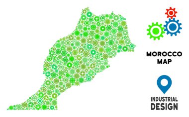 Gears'ın Fas harita kompozisyon