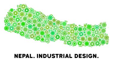 Gears'ı Nepal harita mozaik