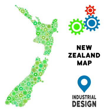 Gears'ı Yeni Zelanda harita mozaik