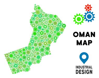 Gears'ı Umman harita kompozisyon