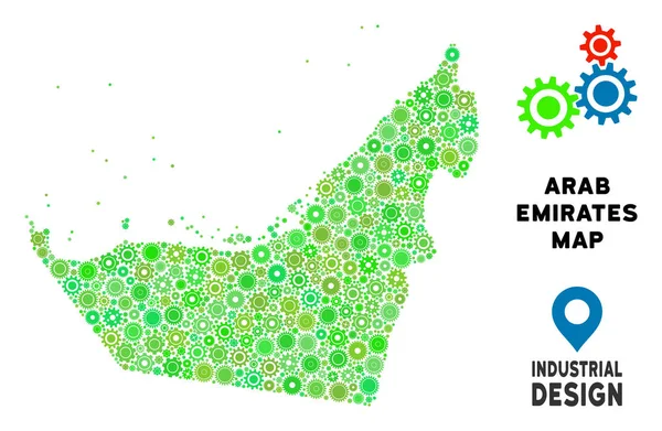 Gears'ı Arap Emirlikleri harita kolaj