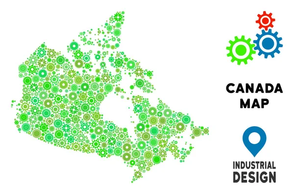 Gears'ı Kanada harita mozaik