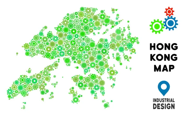 Gears'ın Hong Kong harita kolaj