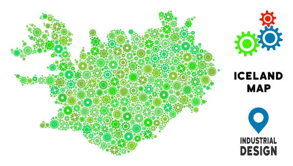 Gears'ı İzlanda harita mozaik