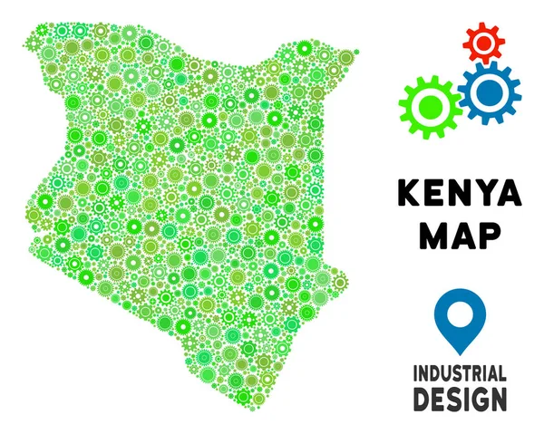 Gears'ı Kenya harita kolaj