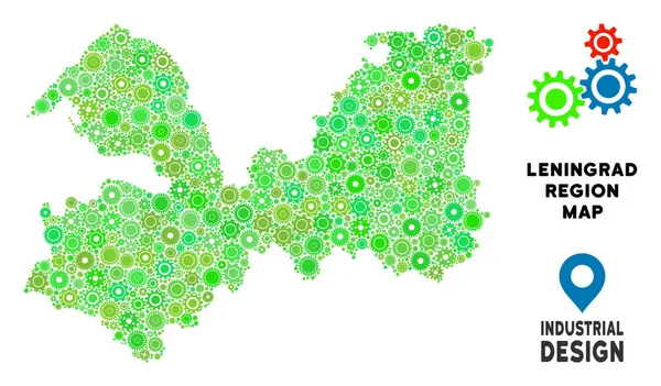 Gears'ı Leningrad Oblast Harita kompozisyon