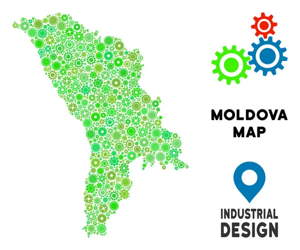 Gears'ı Moldova harita mozaik