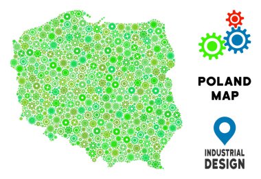 Gears'ı Polonya harita mozaik