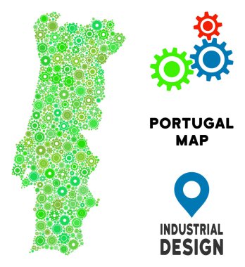 Gears'ı Portekiz harita mozaik