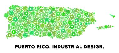 Gears'ın Porto Riko Haritası kolaj