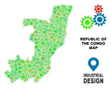 Gears'ı Cumhuriyeti Kongo harita kolaj