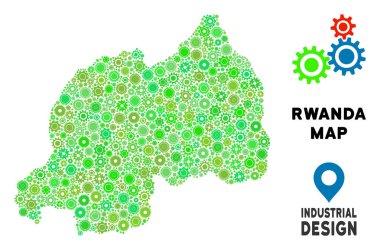 Gears'ı Ruanda harita mozaik