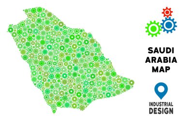 Gears'ın Suudi Arabistan harita kompozisyon