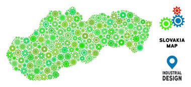 Gears'ı Slovakya harita kolaj