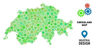 Vites Swissland harita kompozisyon