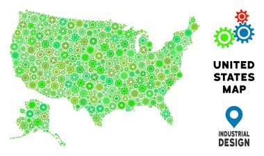 Gears'ı ABD ile Alaska harita kolaj