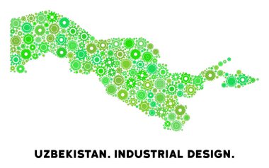 Gears'ın Özbekistan harita kompozisyon