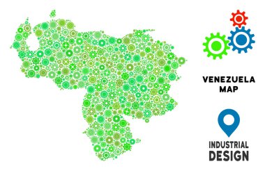 Gears'ı Venezuela harita mozaik