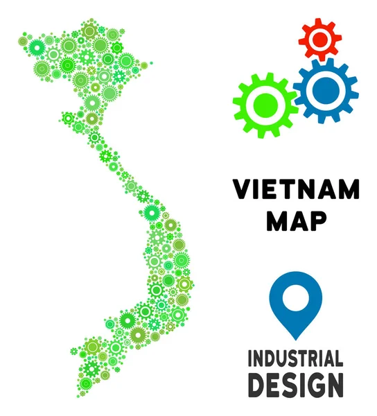 Gears'ı Vietnam harita mozaik