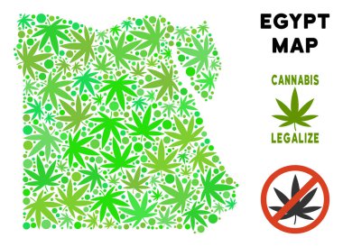 Telif ücretsiz kenevir yaprak mozaik Mısır harita