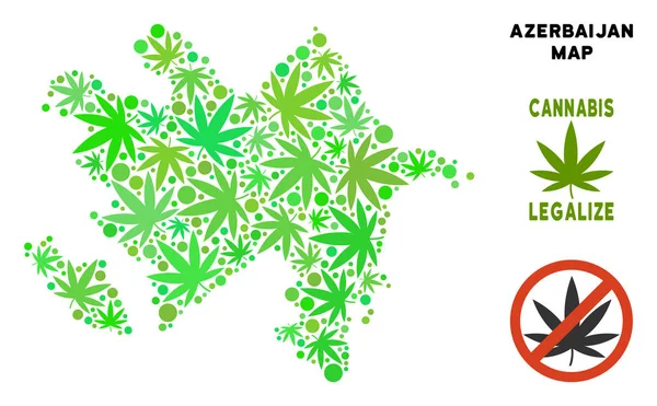 Telif ücretsiz esrar yaprakları stil Azerbaycan Haritası