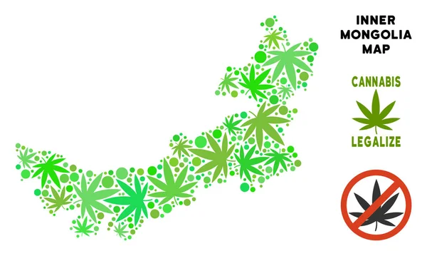 Telif ücretsiz kenevir yaprak mozaik Çin İç Moğolistan haritası