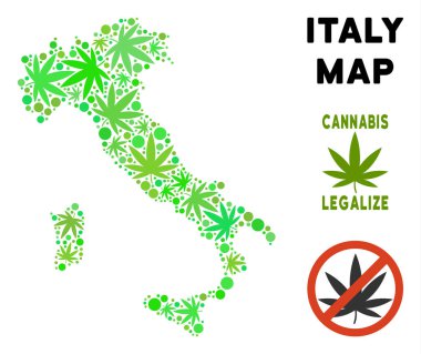 Telif ücretsiz kenevir yaprak kompozisyon İtalya: