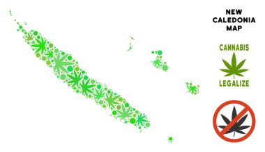 Telif ücretsiz esrar kompozisyon Yeni Kaledonya Adaları Harita bırakır