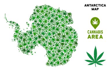 Vektör esrar mozaik Antarktika harita