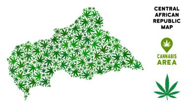 Vektör esrar kolaj Orta Afrika Cumhuriyeti harita