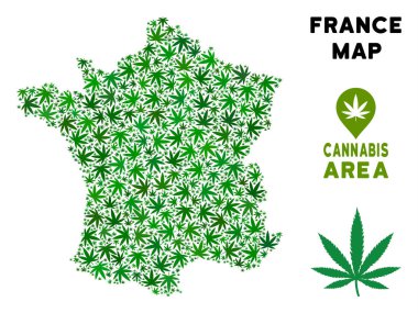 Vektör esrar kolaj Fransa: