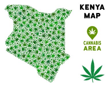 Vektör esrar kolaj Kenya harita