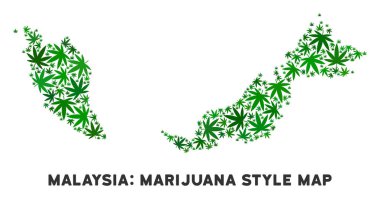 Vektör esrar kolaj Malezya haritası