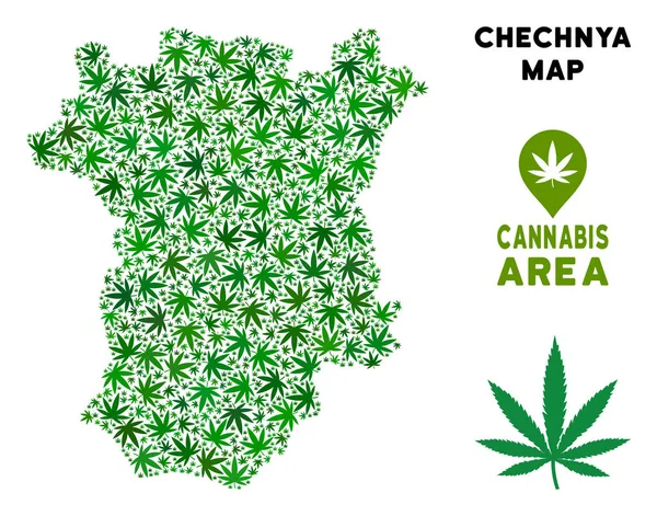 Vektör esrar kolaj Çeçenistan harita