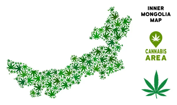 Vektör esrar kolaj Çin İç Moğolistan haritası