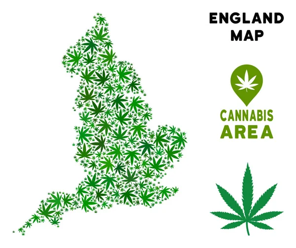 Vektör esrar kompozisyon İngiltere harita