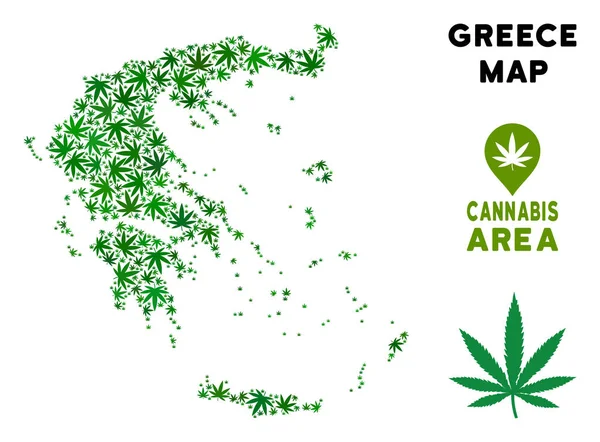 Vektör esrar kolaj Yunanistan Haritası