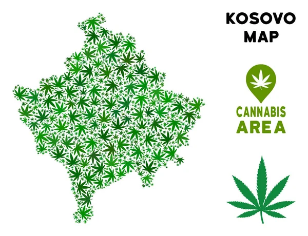 Vektör esrar kolaj Kosova Haritası