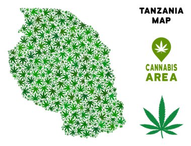 Vektör esrar kolaj Tanzanya Haritası