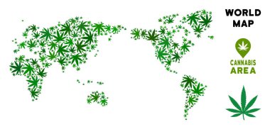 Vektör esrar kolaj Dünya Haritası