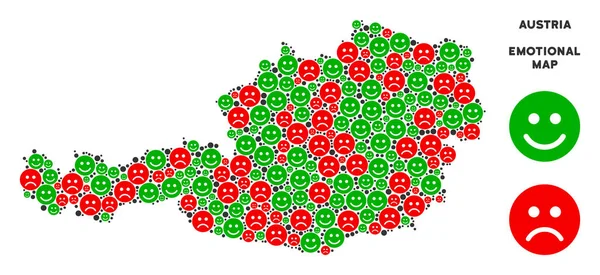 Vektör mutluluk Avusturya harita kolaj suratlar