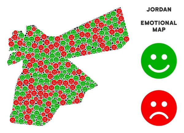 Vektör mutluluk Jordan Map kolaj suratlar
