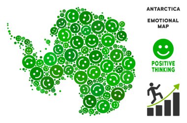 Vektör mutluluk Antarktika harita kolaj suratlar