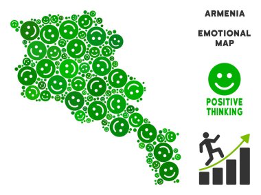 Vektör mutluluk Ermenistan harita kolaj suratlar