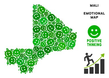 Vektör mutluluk Mali harita kolaj suratlar