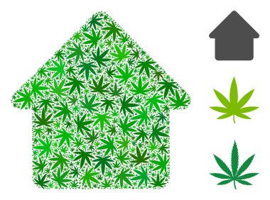 Kabin kolaj kenevir yaprak