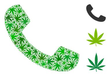 Ot yaprakları ile kolaj ara