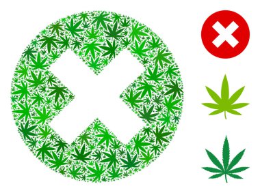 Ot yaprakları kompozisyon iptal