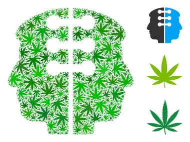 Esrar bileşimi çift kafa arabirimi